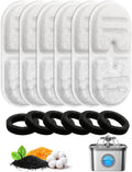 6+6-Pack Cat Water Fountain Filter Compatible with FEELNEEDY FN-W22/FN-W22X