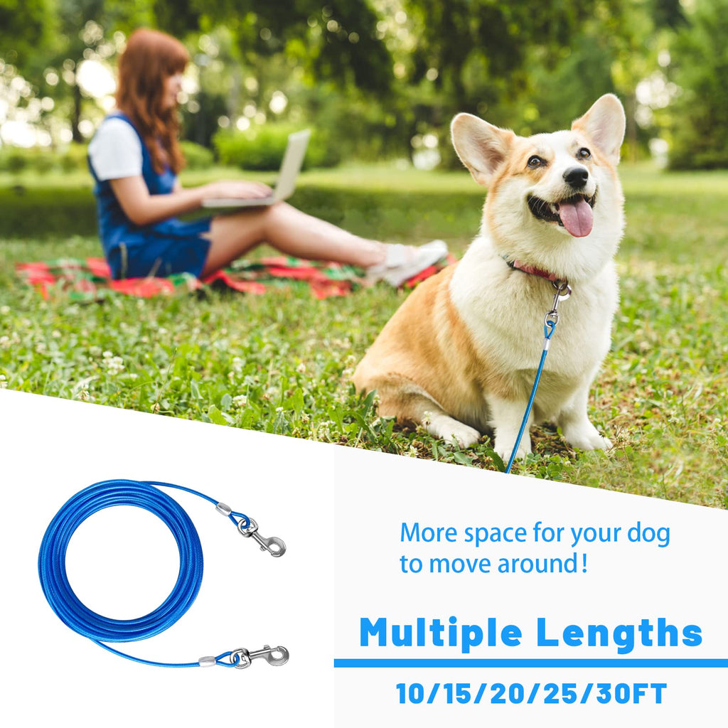 HaiYUAN Dog Tie Out Cable, Dog Runner Cable