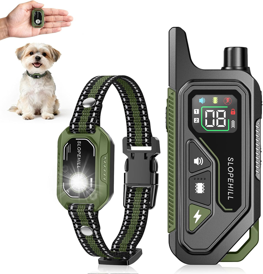 SLOPEHILL Mini Shock Collar for Small Dogs 5-30lbs,Featuring No Shock Mode