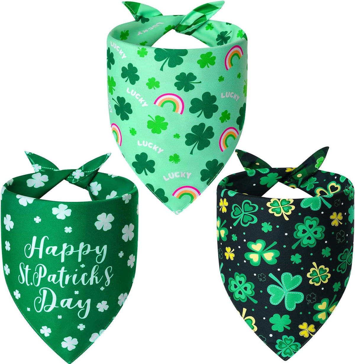 Halloween Dog Bandanas XLarge 3PCS, Fall Scarf for Boy Girl