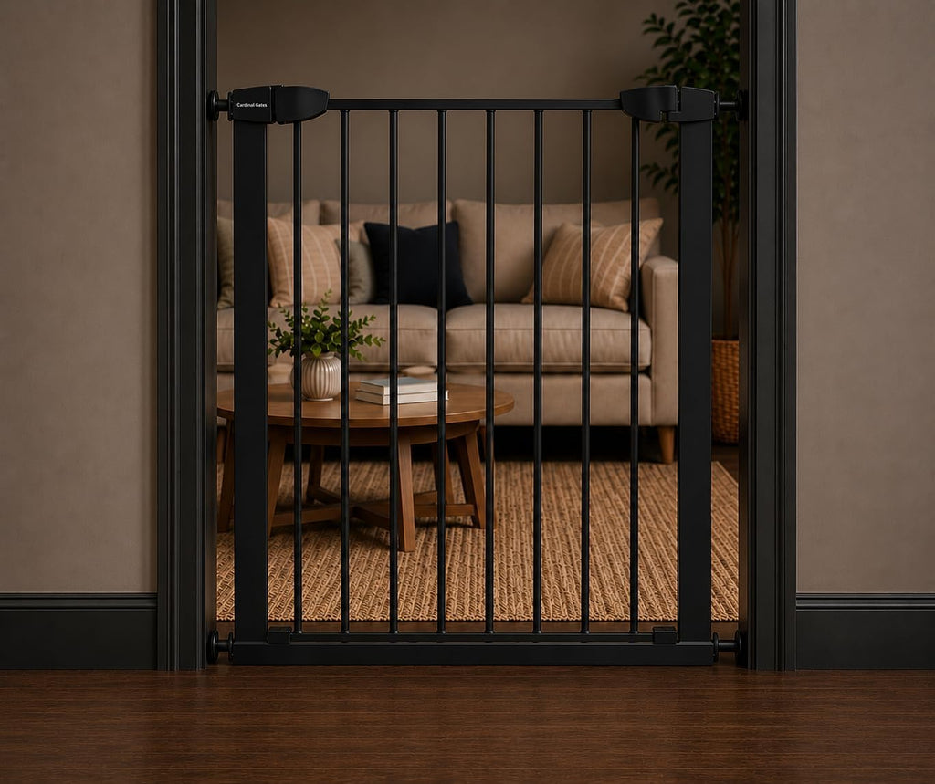 Cardinal Gates 36-Inch Pressure-Mount Baby/Pet Gate, White, 40.25-43 in