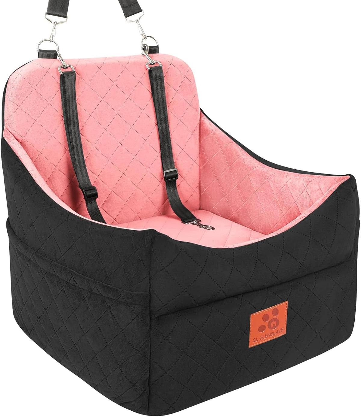 Dog Car Seat for Small/Medium Dogs, Dog Booster Car Seats with Thick Cushion for Dogs Under 35lbs, Detachable Washable P