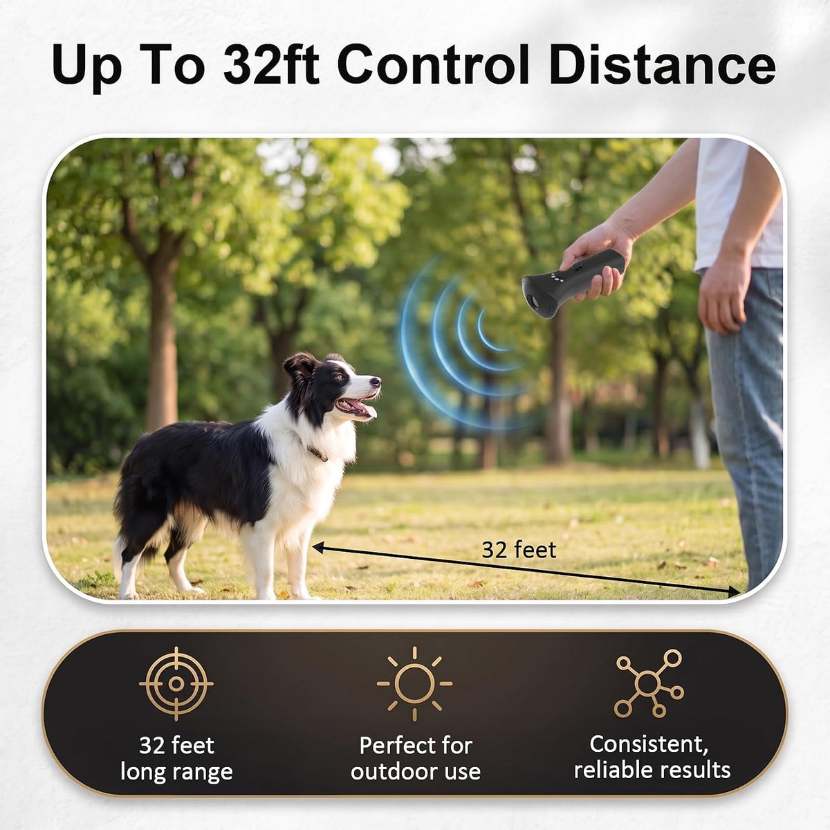 Pet Gentle Trainer Ultrasonic for Dog, Dog Bark Deterrent Devices, 1 Pcs