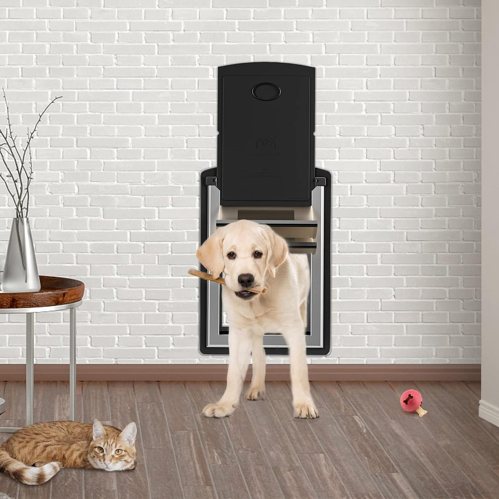 ClawJaw Small Exterior Wall Steel Cat Door for Wall