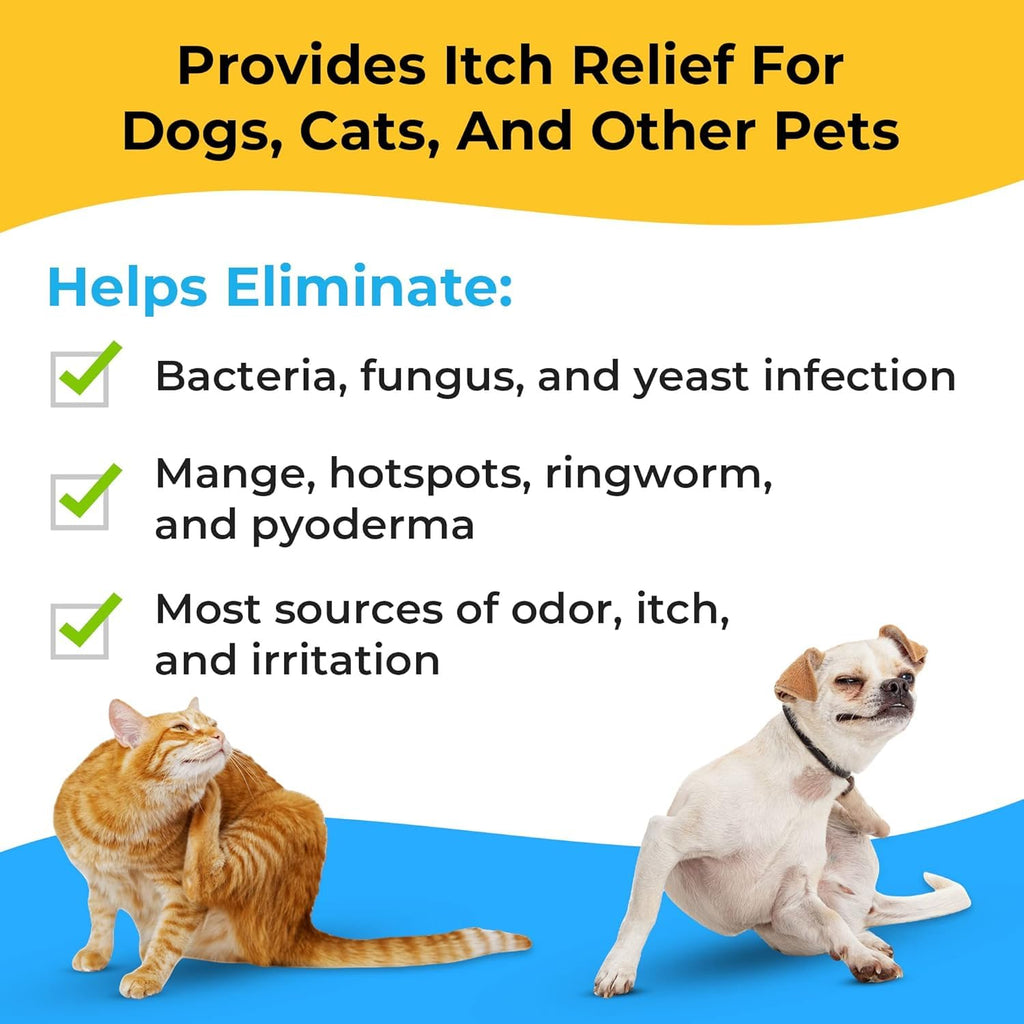 Smiling Paws Medicated Grooming Wipes w/Aloe for Dogs & Cats, 1pk, 50 Wipes