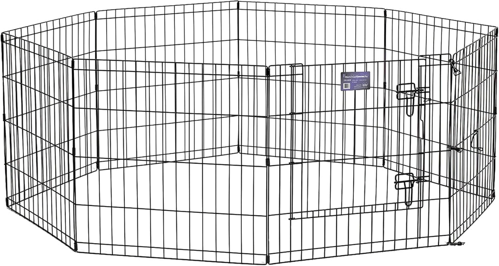 MidWest 30-Inch Exercise Pen, Single Door, 16 Sq Ft Play Area