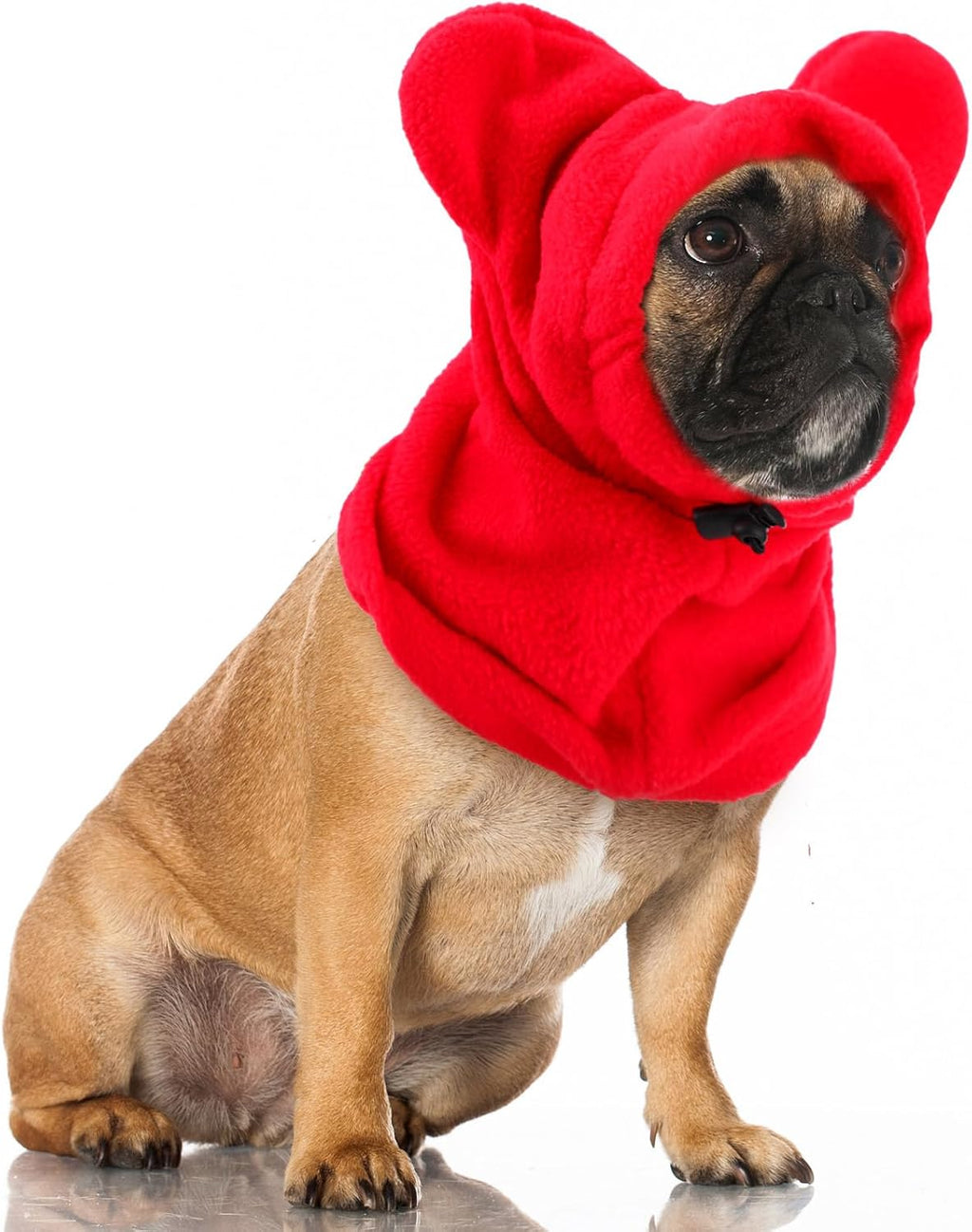 Winter Dog Hat Ear Muffs Pet Neck Warmer Hood, Ear Muff, Black, M