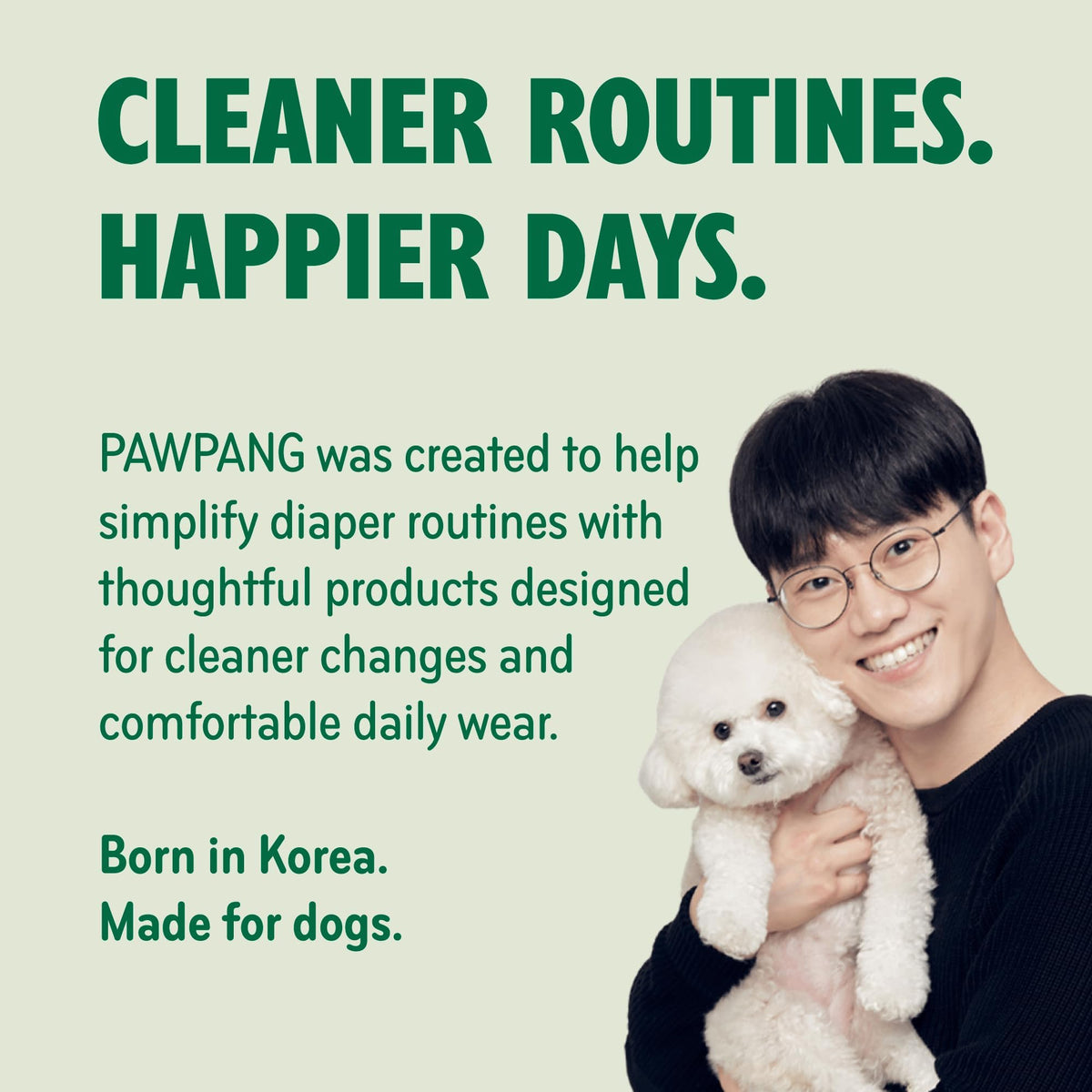 PAWPANG Dog Diaper Liners, Booster Pads for Male & Female Dogs, 100ct, S