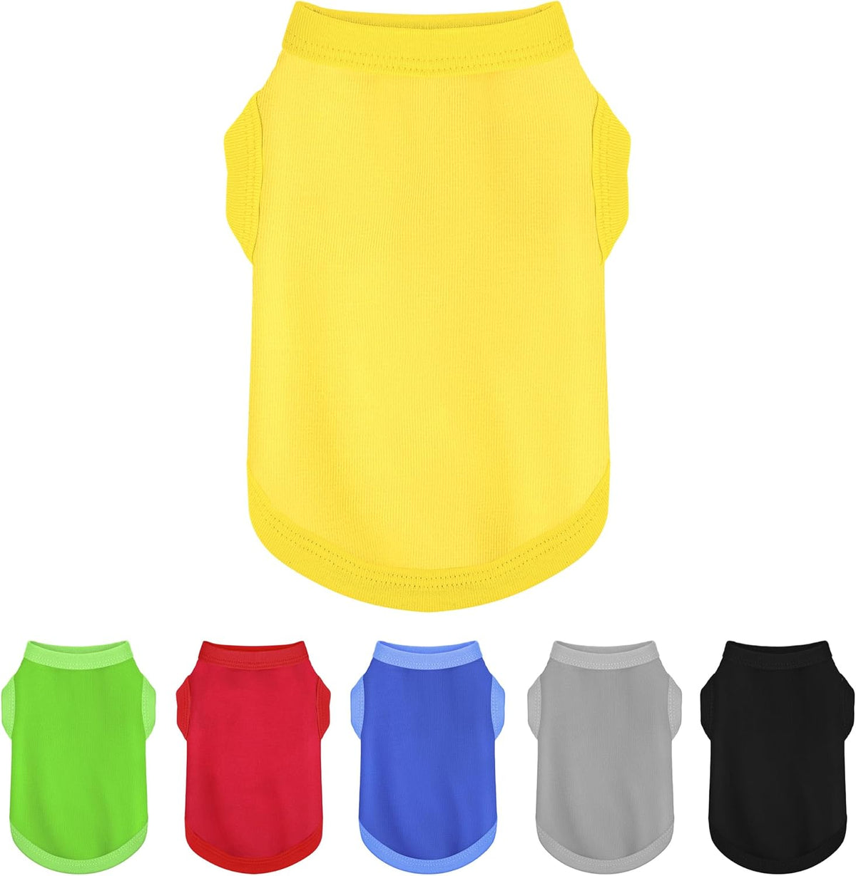 Elevate Your Dog's Fashion Quotient with Colorful and Breathable Sleeveless Cotton Shirts! Perfect Pet Apparel for Small