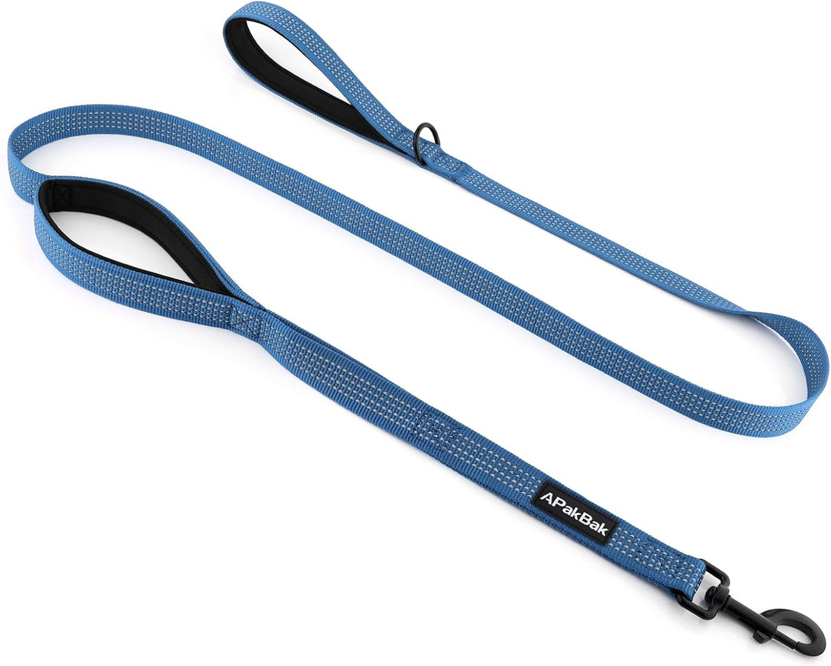 Double Handle Dog Leash, 6 FT Reflective, for Medium Large Dogs