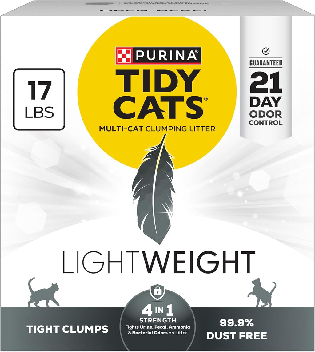 Purina Tidy Cats LightWeight 4-in-1 Strength Cat Litter, 17 lb