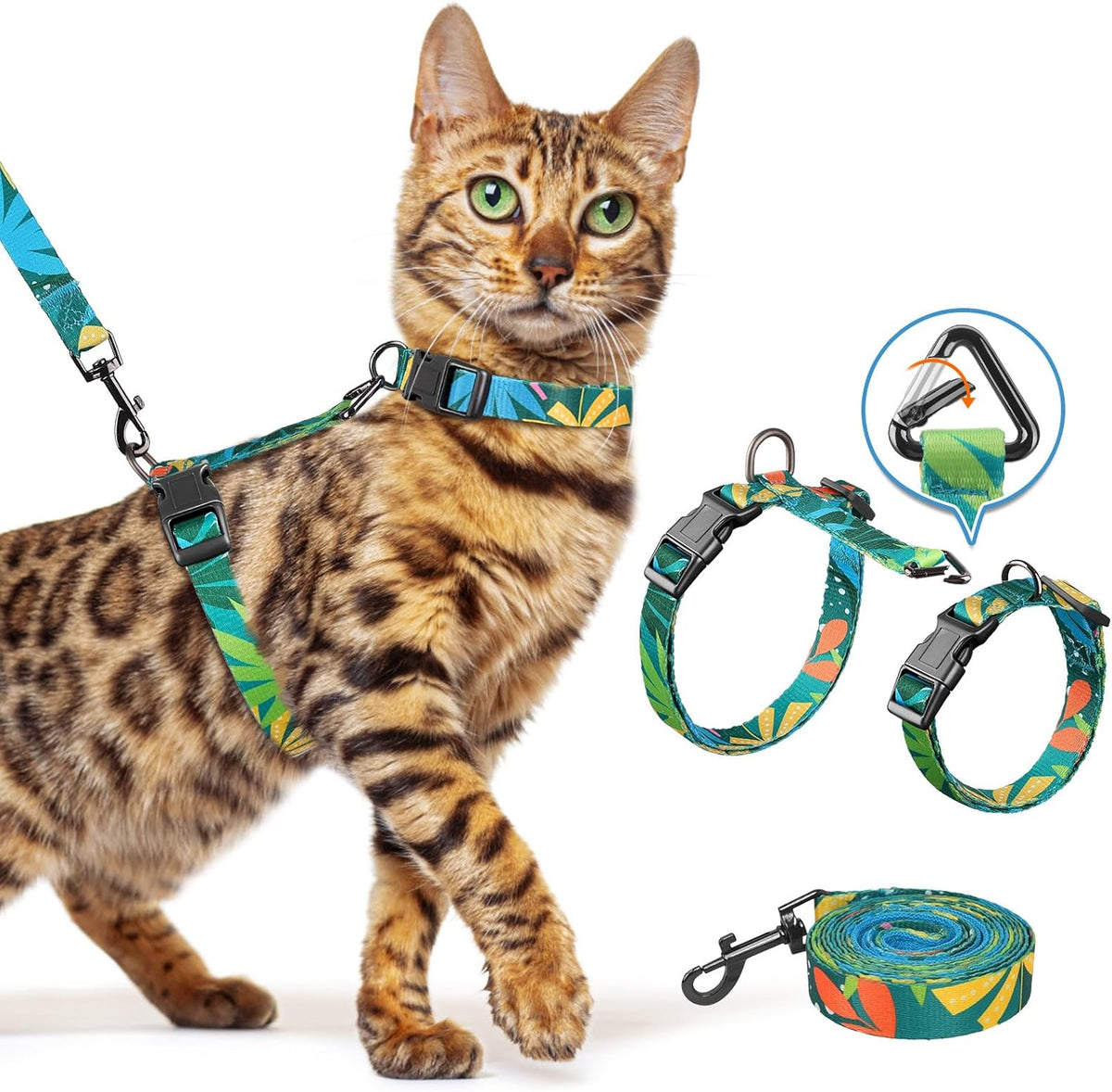 Cat Harness and Leash Set, Escape Proof Cat Harnesses