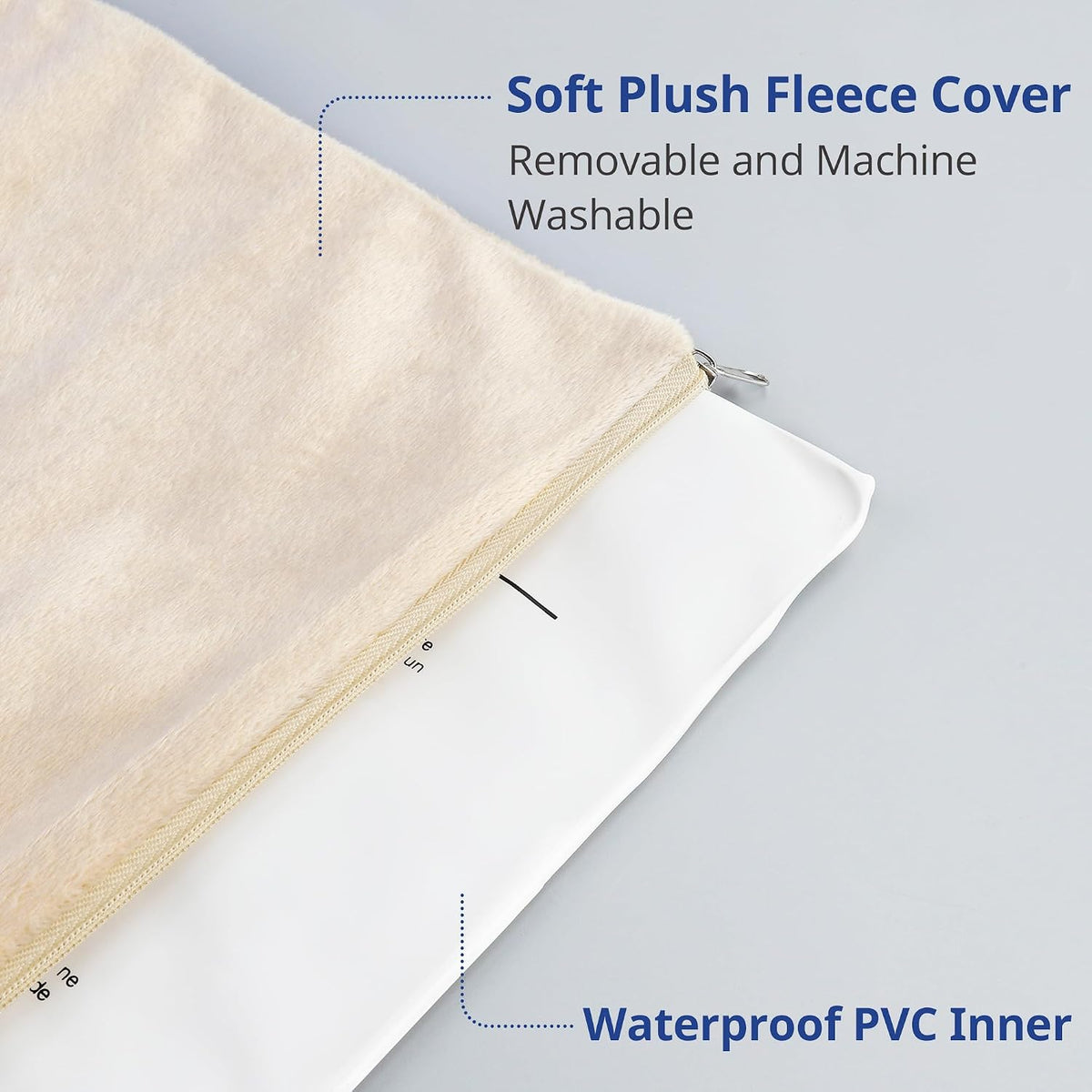 NICREW Adjustable Temperature Cat Heating Pad, 17.7" x 15.7", 55W, Khaki