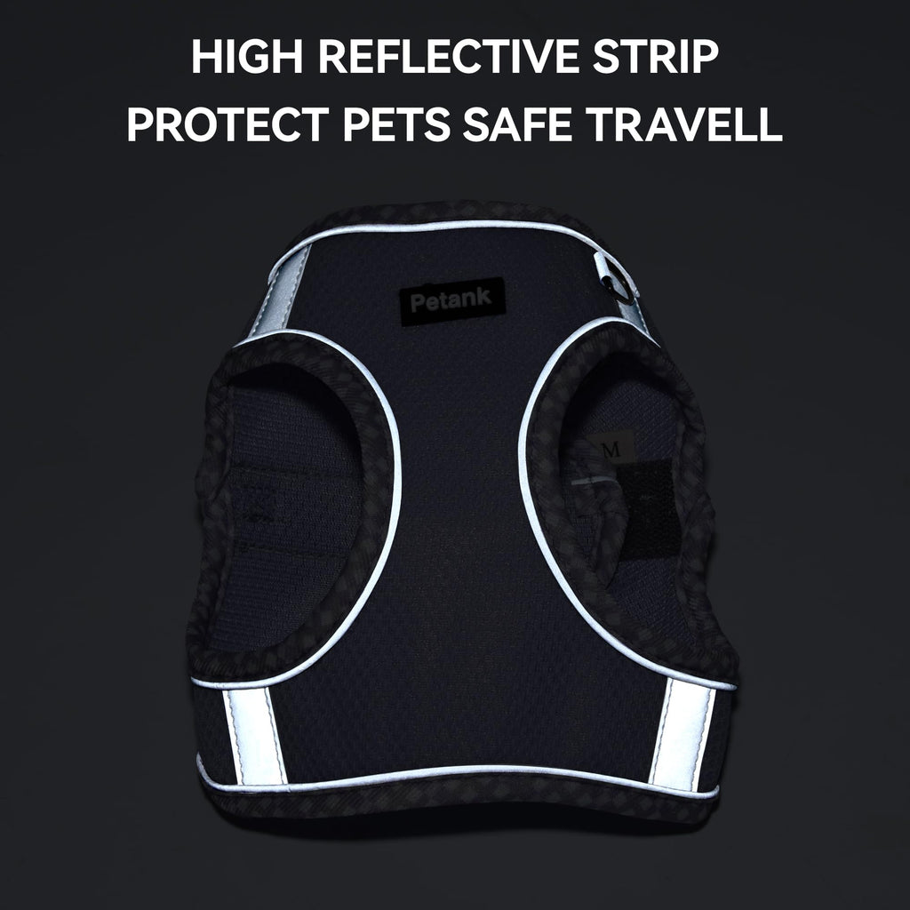 Petank Dog Harness for Small Medium Dogs No Pull, Puppy Harness and Leash Set, Step in Dog Harness for Walking, Running, Training, Small Dog Vest(Purple, S)