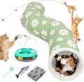 Cat Tunnels for Indoor Cats, 6-in-1 Interactive Cat Tunnel Toys for Kitten