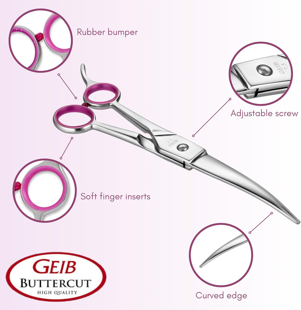 Geib Gator Stainless Steel Pet Curved Shears, 8-1/2-Inch
