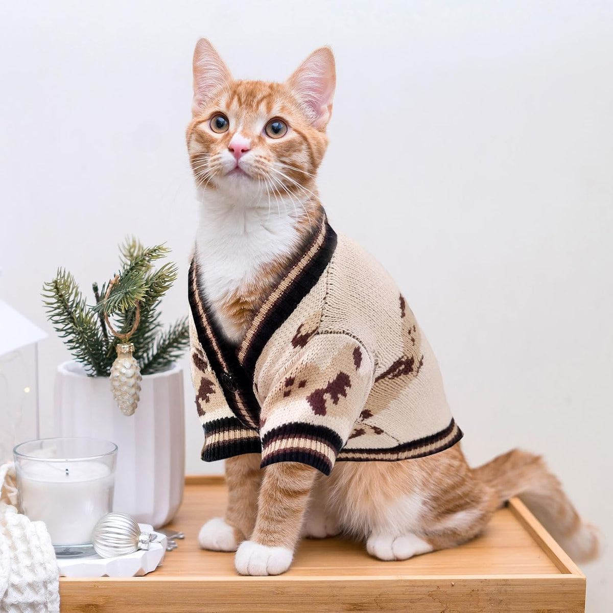 Small Dog Sweaters Cardigans Clothes for Small Medium Dogs Boy Girl