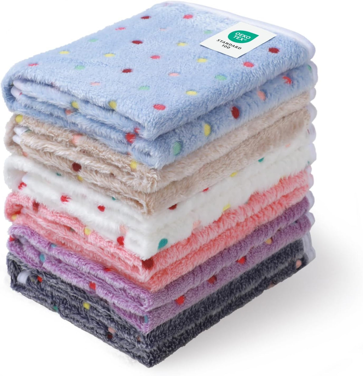 Luciphia 1 Pack 6 Dog Blankets Cat Soft Fluffy Fleece Pet Blanket Warm Cute Print Design Puppy Kitten Doggy Paw Small(23