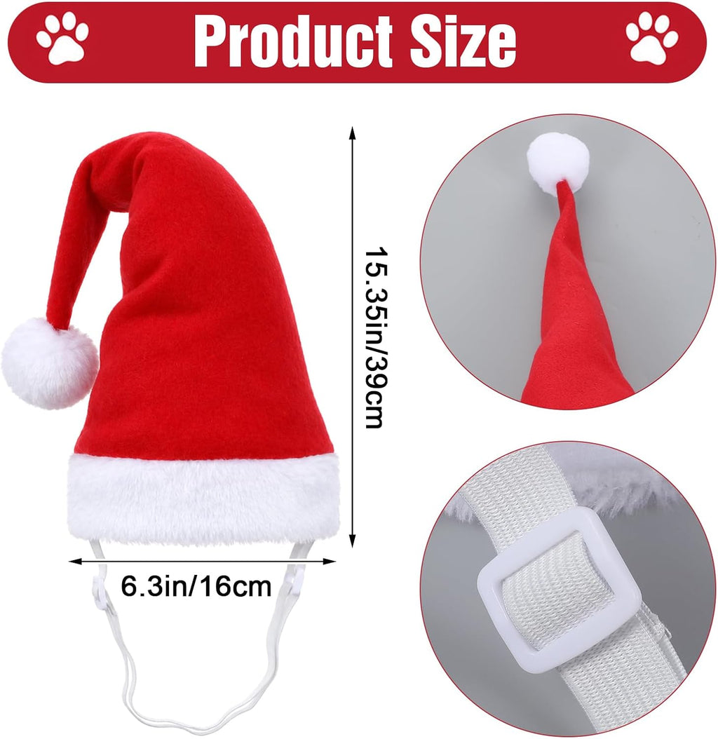 Sibba Large Dog Santa Hat, Adjustable Pet Dog Christmas Hat