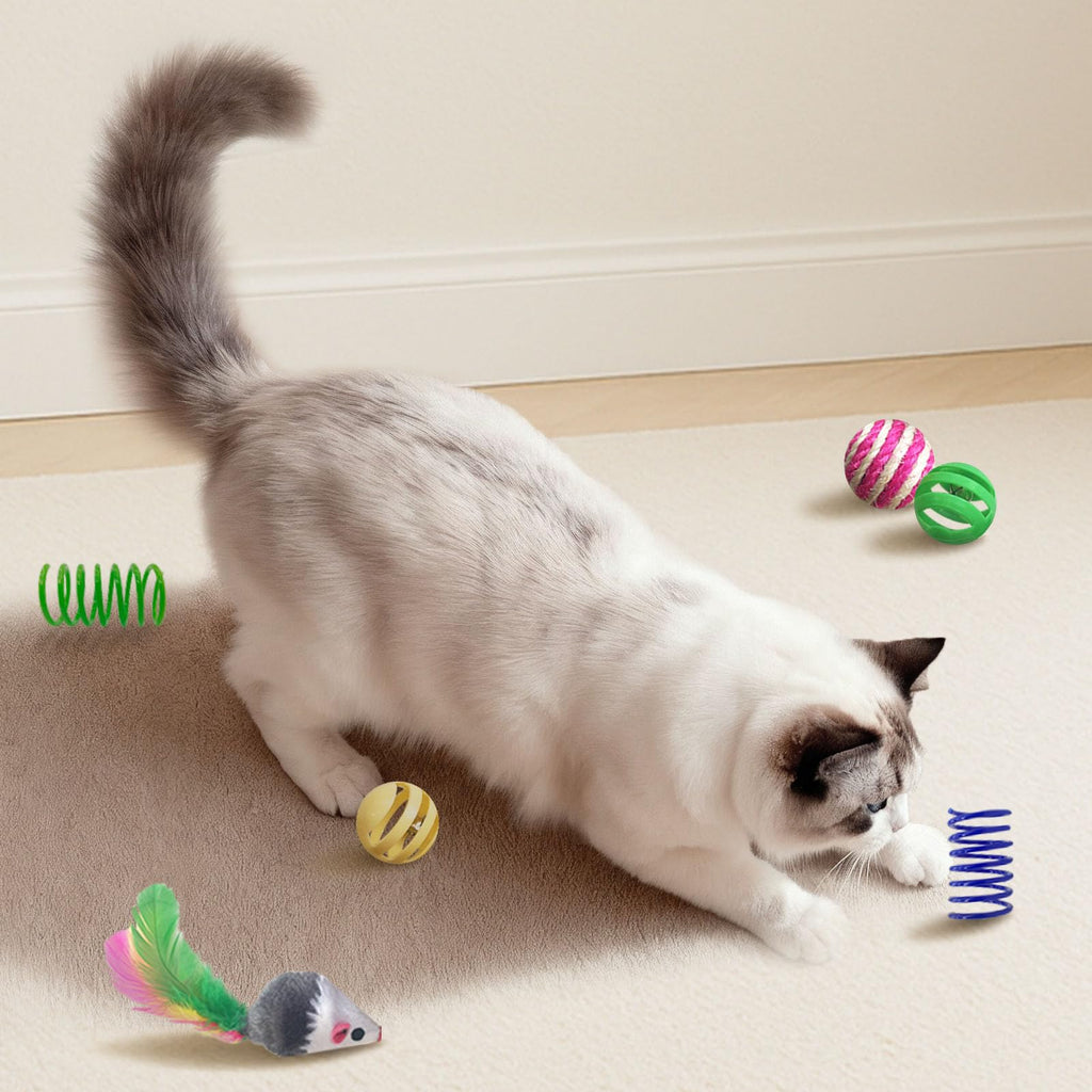 YULOYI Cat Toys for Indoor Cats, 34 Pack Interactive Cat Toy Set for Kitten