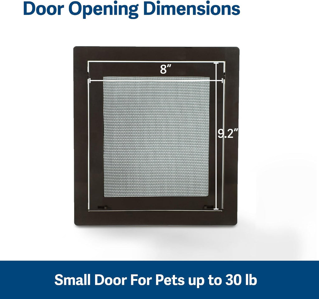 PetSafe Screen Door for Dogs & Cats, Up to 30 lb, Brown, Small
