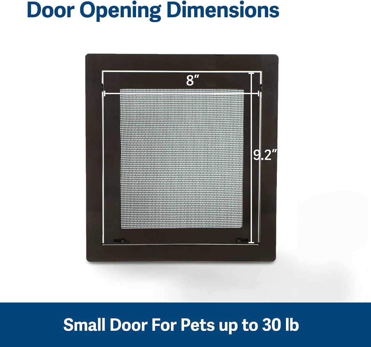 PetSafe Screen Door for Dogs & Cats, Up to 30 lb, Brown, Small