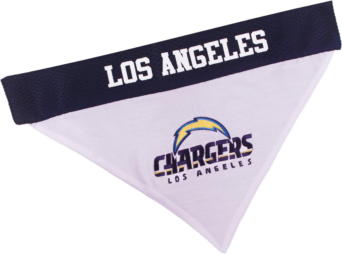 NFL DOG BANDANA - DETROIT LIONS REVERSIBLE PET BANDANA. 2 Sided Sports Bandana with a PREMIUM Embroidery TEAM LOGO, Larg