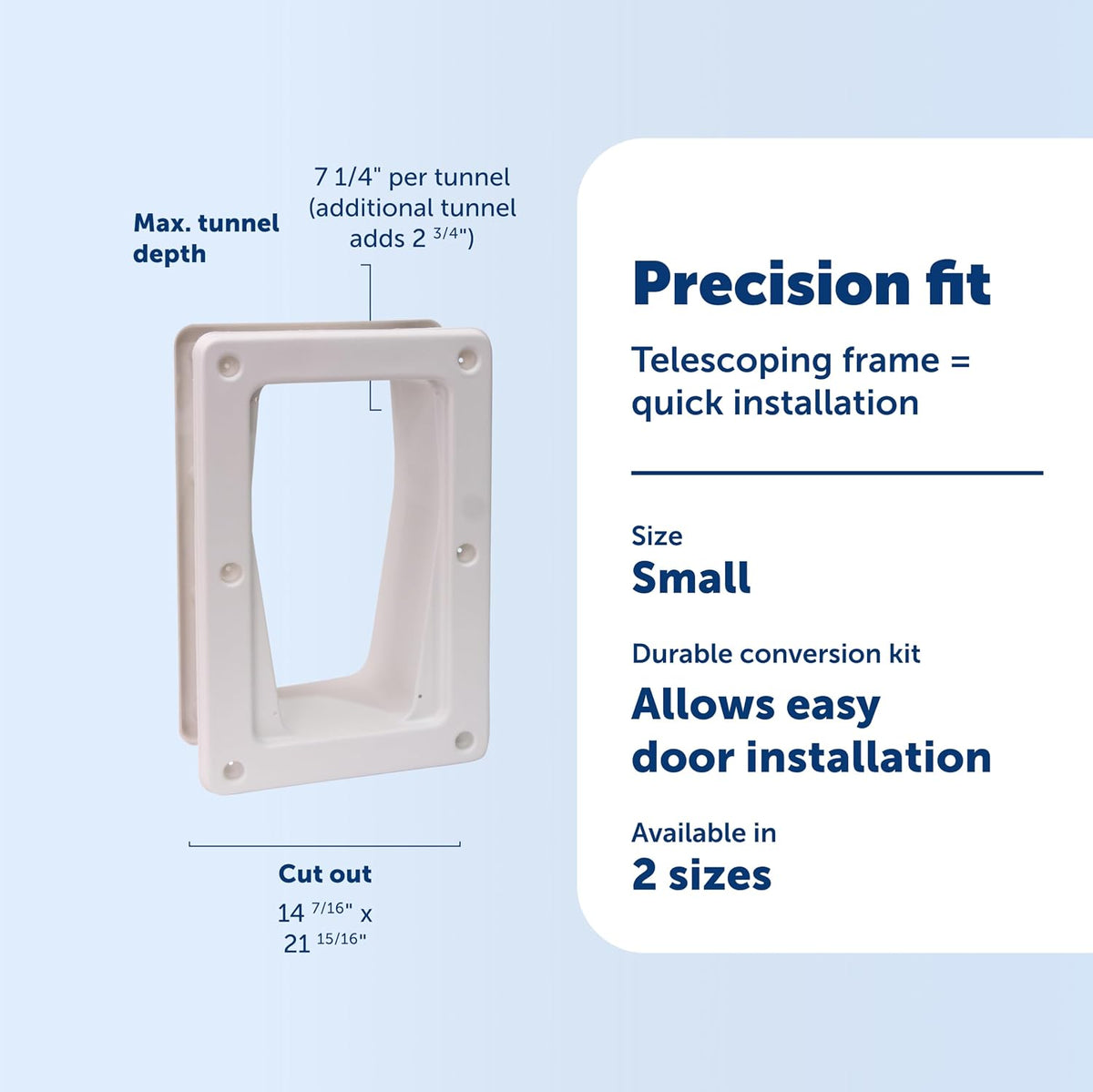 PetSafe Electronic Pet Door Wall Conversion Kit, Small