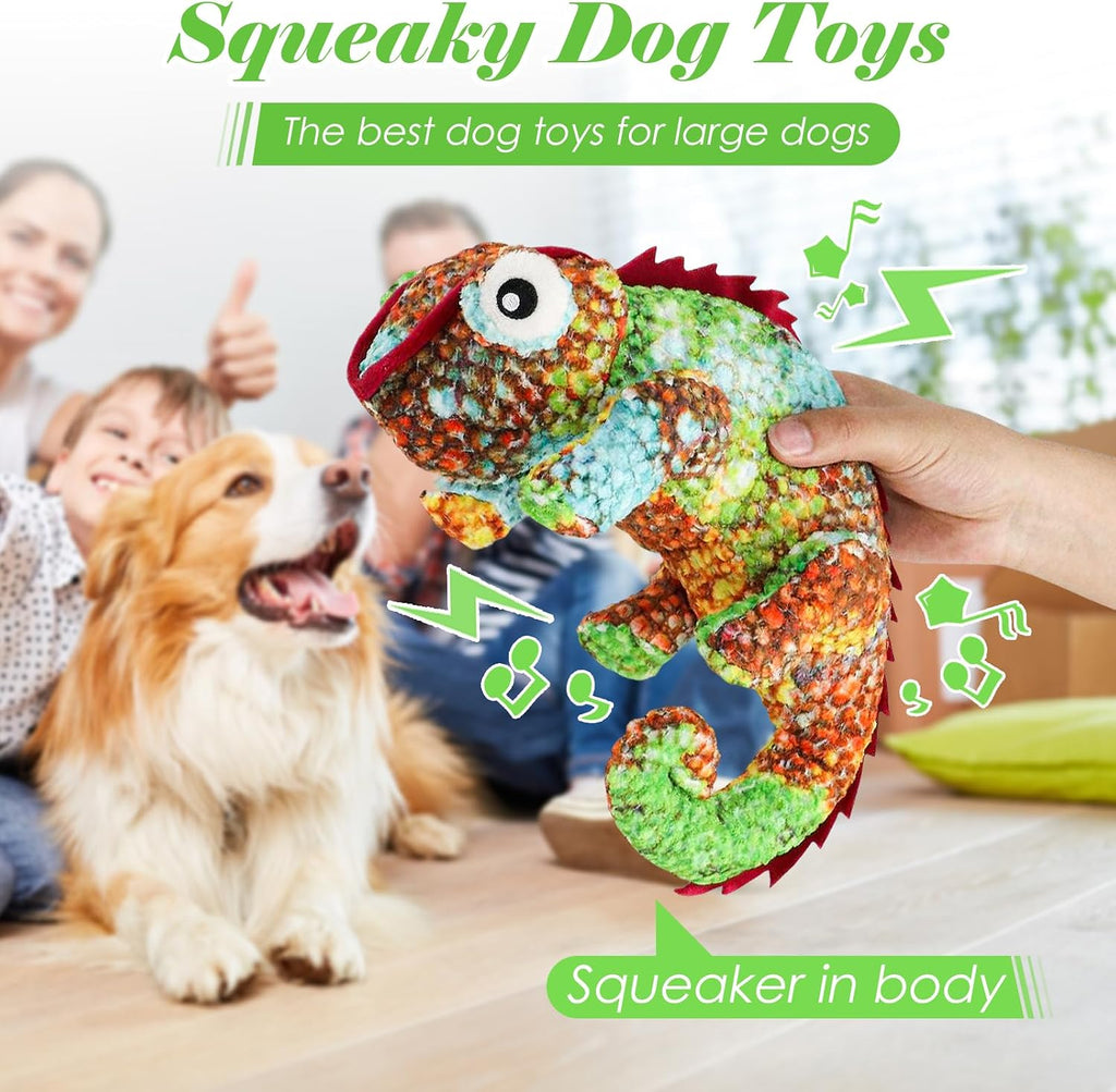 Fuufome Squeaky Plush Dog Toys for Small, Medium, Large Breeds