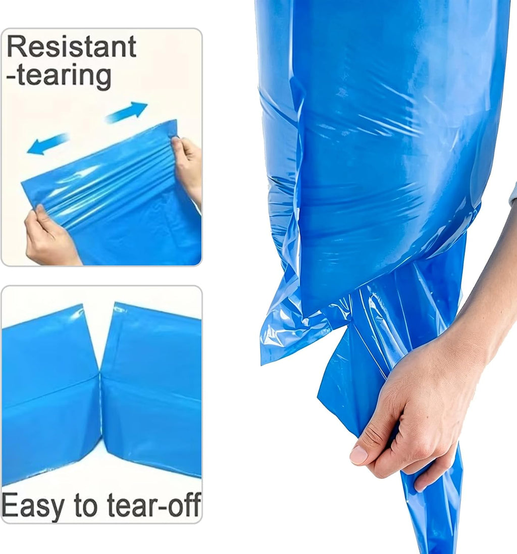 4 Rolls Cat Litter Refill Bags Compatible with Genie Easy Roll Litter Bin