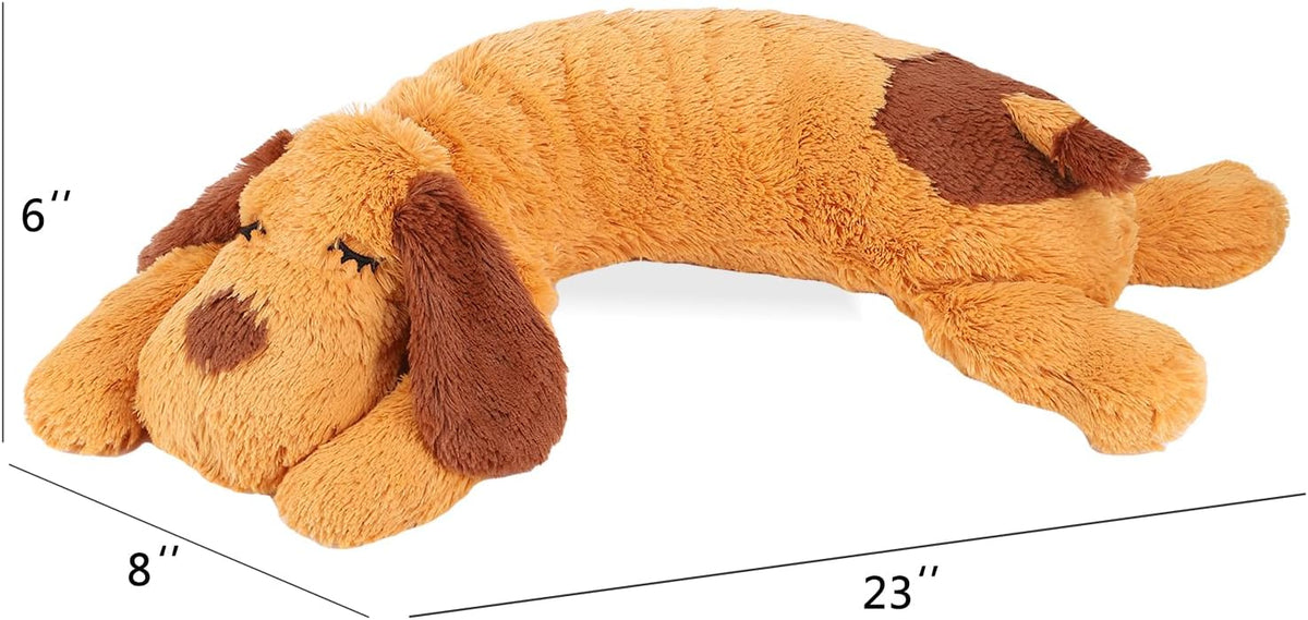 WEOK Heartbeat Puppy Toy, Comfort Cuddler Pillow, Dog Anxiety Relief Calming Aid,Heartbeat Stuffed Toy for Dogs,Puppy He