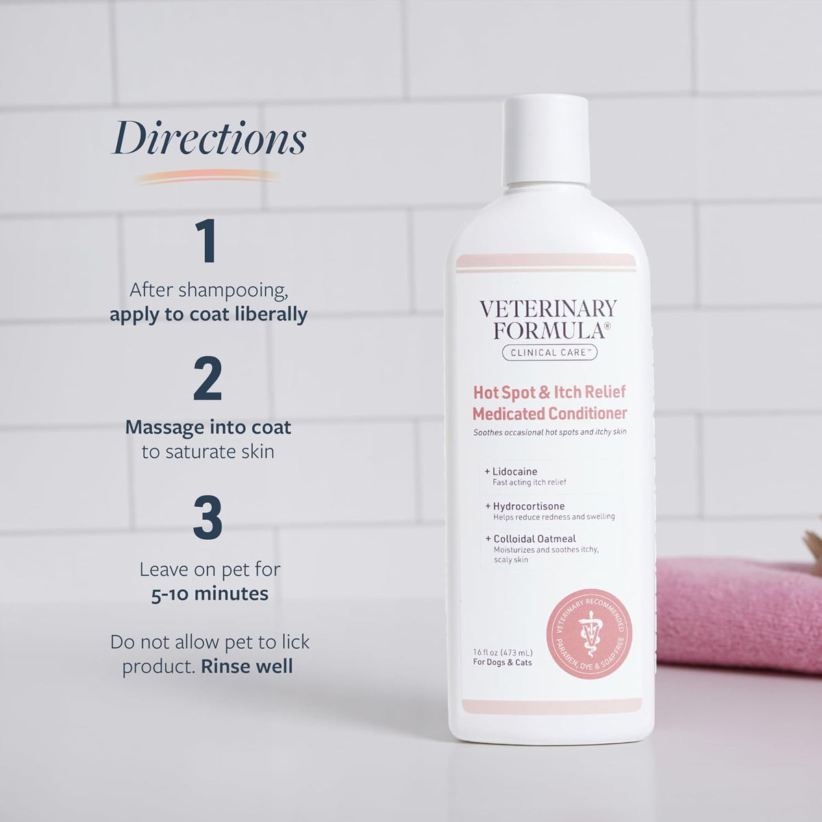 Veterinary Formula Clinical Care Hot Spot & Itch Relief Conditioner, 16 oz