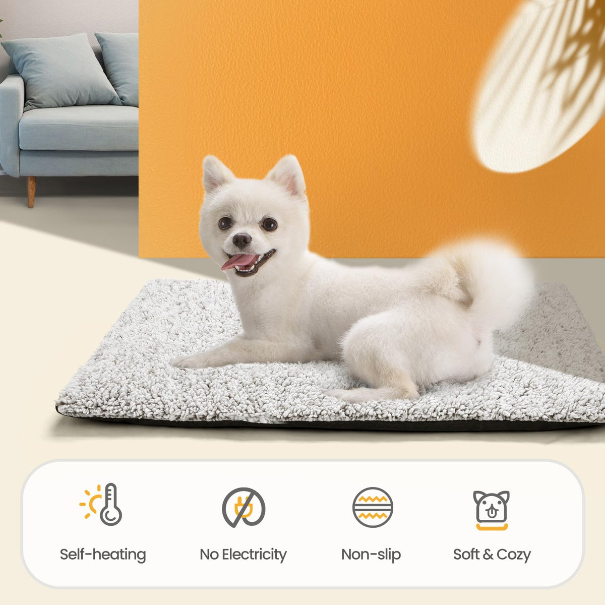Mora Pets Self Warming Cat Bed Self Heating Cat Dog Mat Pet Pad Extra Warm