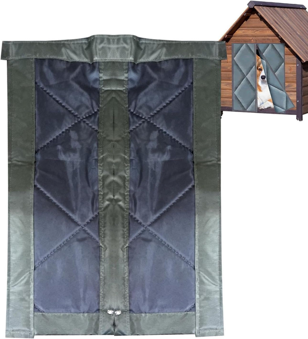 Magnetic Insulated Dog House Door Flap Winter Windproof 11.8x19.6 Inch