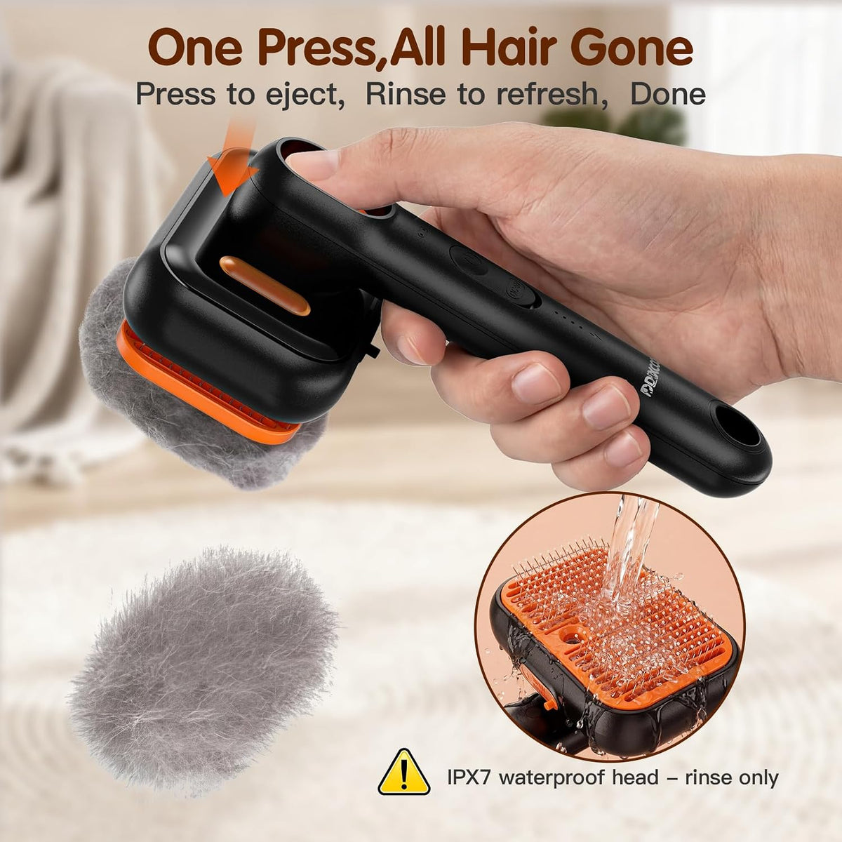 Steam Cat Brush for Shedding, Self-Cleaning Deshedding Grooming Comb