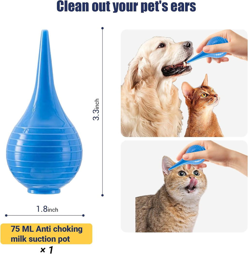 Newborn Puppy Kitten Small Animal Sterile Mucus Extractor Suction Catheter, Animal Kid Puppy Kitten Tube Feeding Kit 8 F