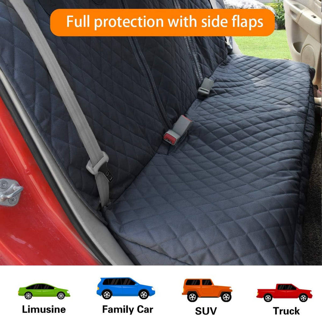 Honest Dog Car Seat Covers, Dog seat Cover with Side Flap for Cars, Trucks, and Suv's - Waterproof & Nonslip Pet Seat Co