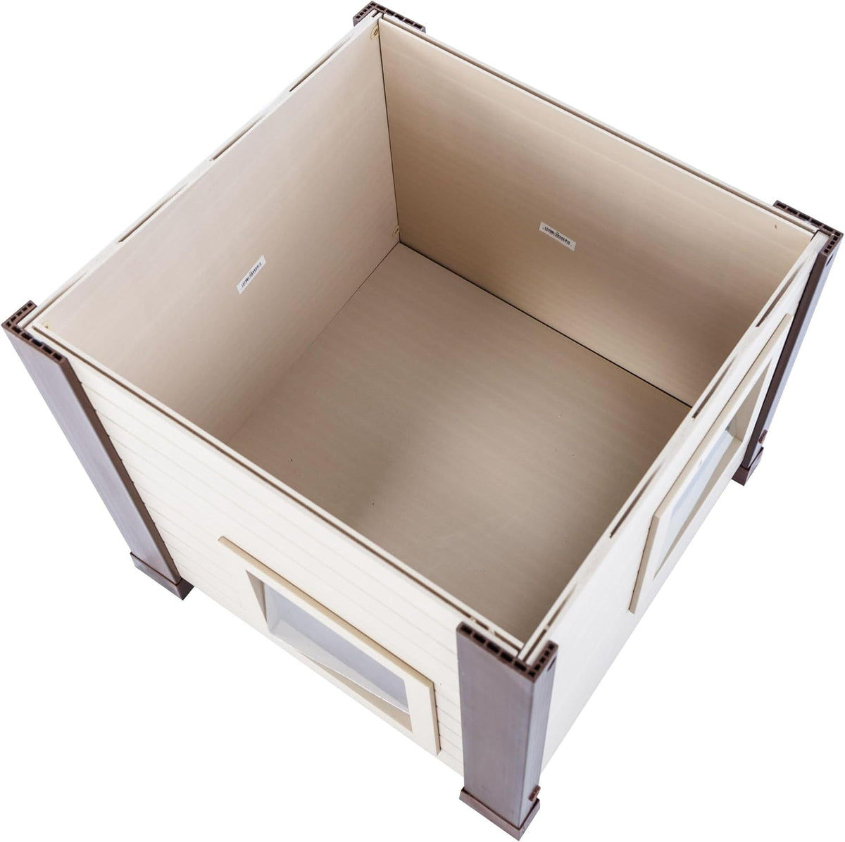 New Age Pet® ECOFLEX® Albany Outdoor Cat House, Maple/Brown