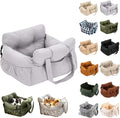 Pet Road Trip Accessory Car Seat for Small Medium Dog (Gray, M)