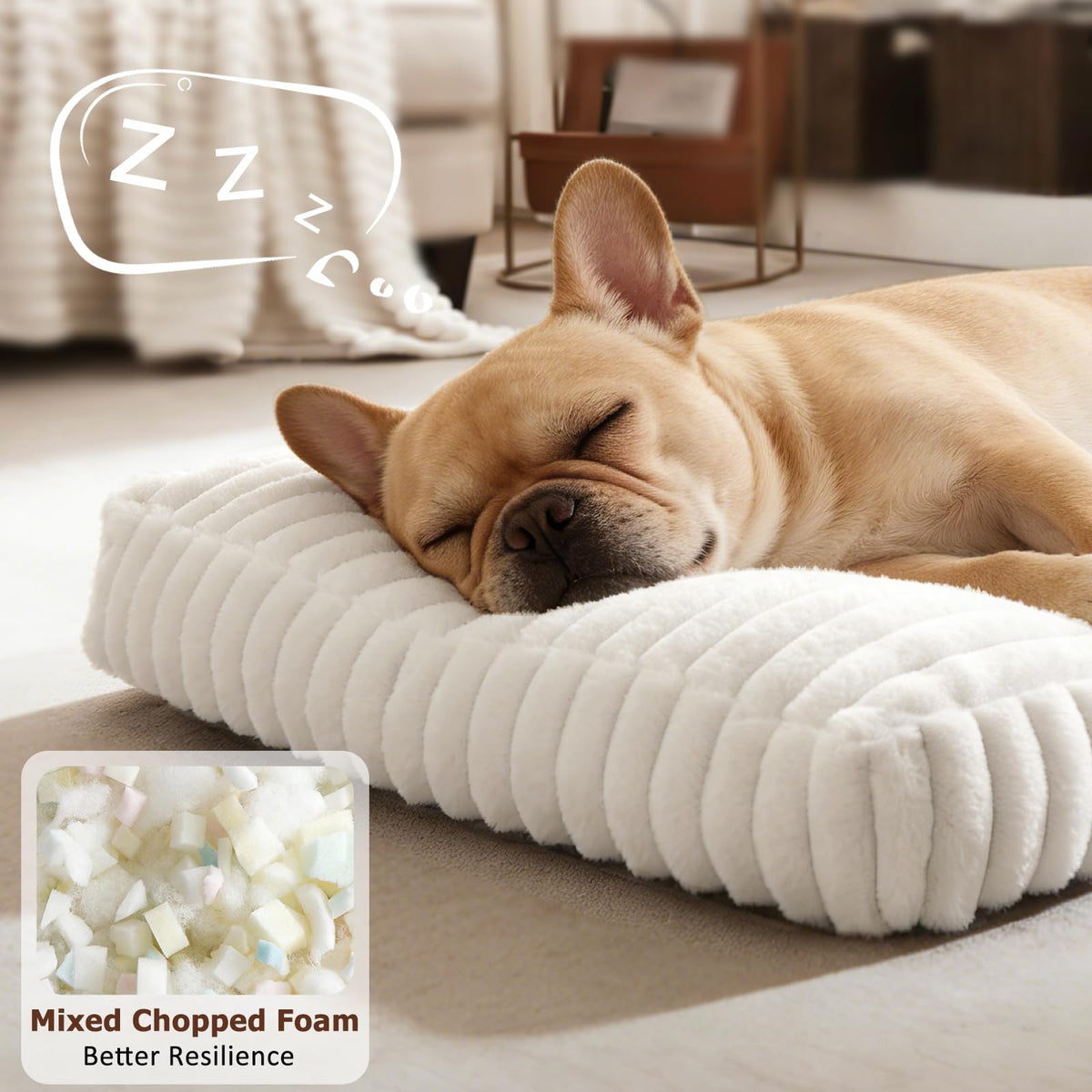 FURTIME Dog Beds Large Sized Dog, Washable Dog Bed for Crate, 35"