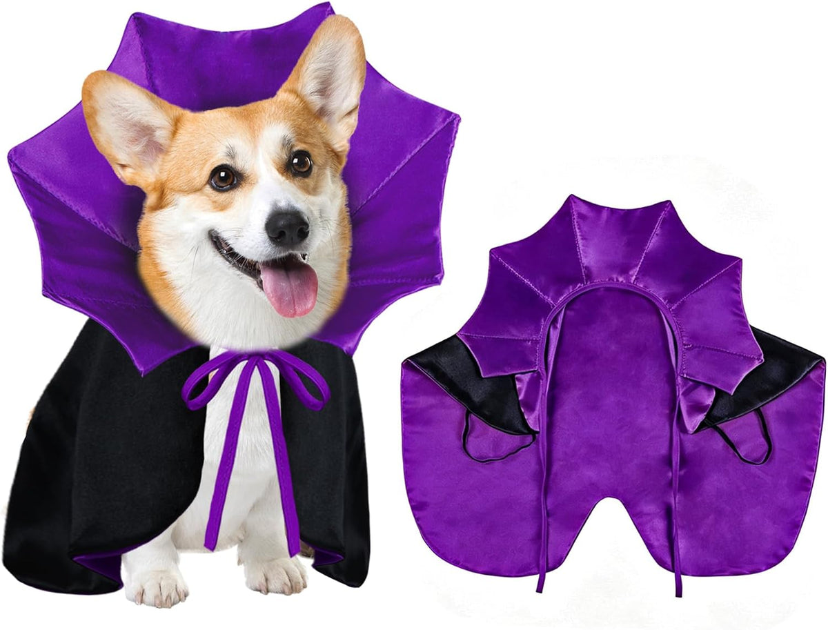 Dog Halloween Costume Dog Vampire Costume Funny Pet Vampire Devil Cape Cloak Halloween Costumes for Small Medium Large X