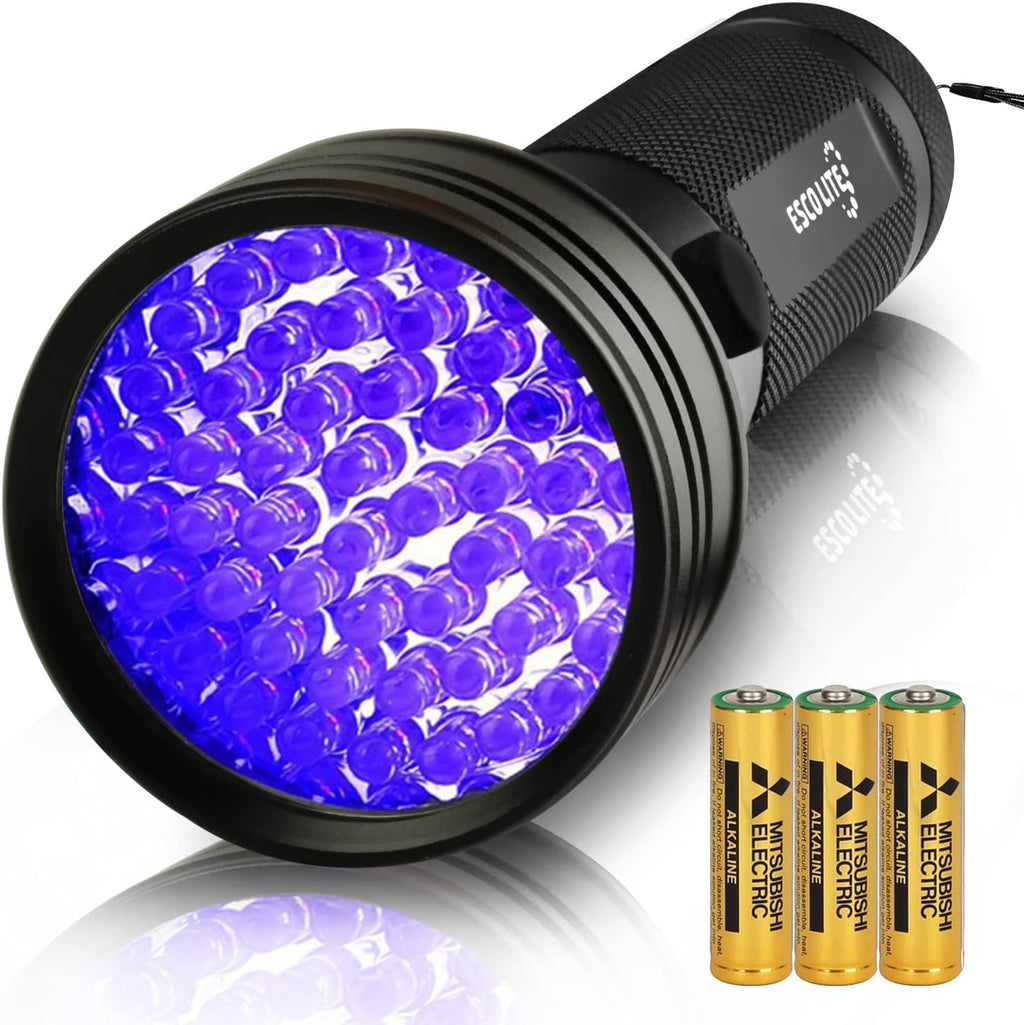 UV Flashlights Black Light for Pet Urine Detection 51 LED Blacklight Flashlight for Dog Cat Stains, UV Light Flashlight 