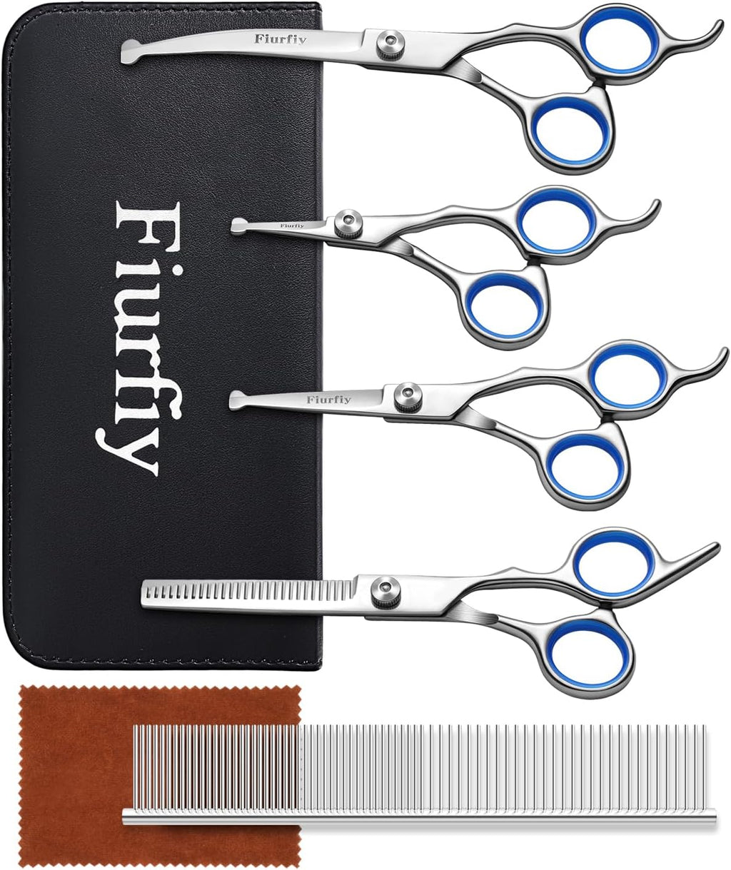 Curved Dog Grooming Scissors, 7.7 Inch Pet Grooming Shears