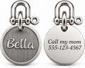 BONBOY Personalized Dog ID Tags, Custom Copper-Nickel Alloy Pet Name Tag