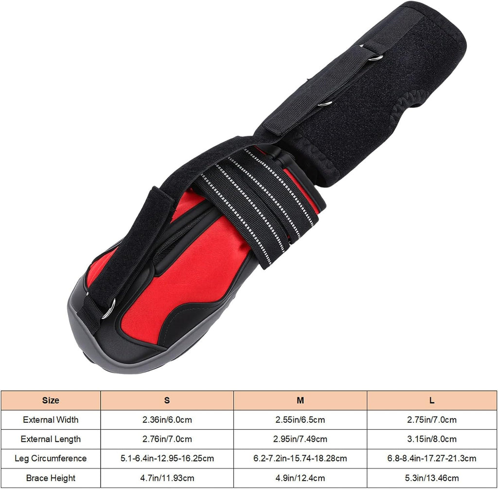 Strap on Drop Foot Brace for Dogs, Corrective Dog Shoes (L)