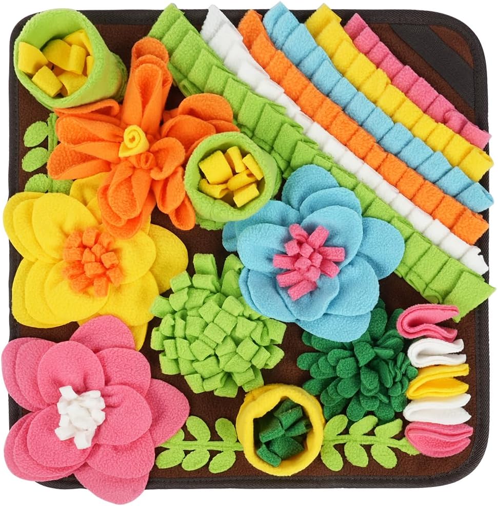 OSDUE Snuffle Mat for Dogs 15.3''x15.3'' for Boredom and Mental Stimulation
