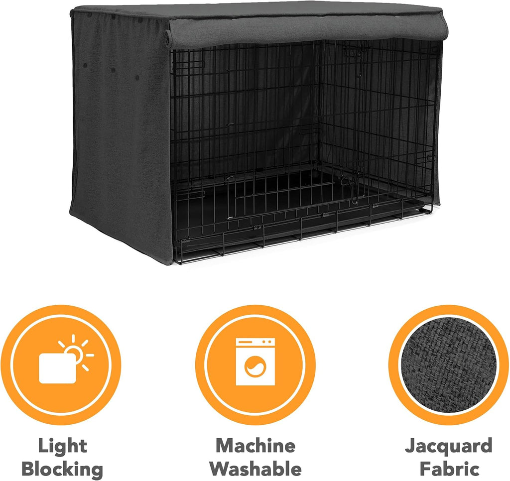 Friends Forever Metal Dog Crate Cover – 36.75" L x 23.75" W x 25" H