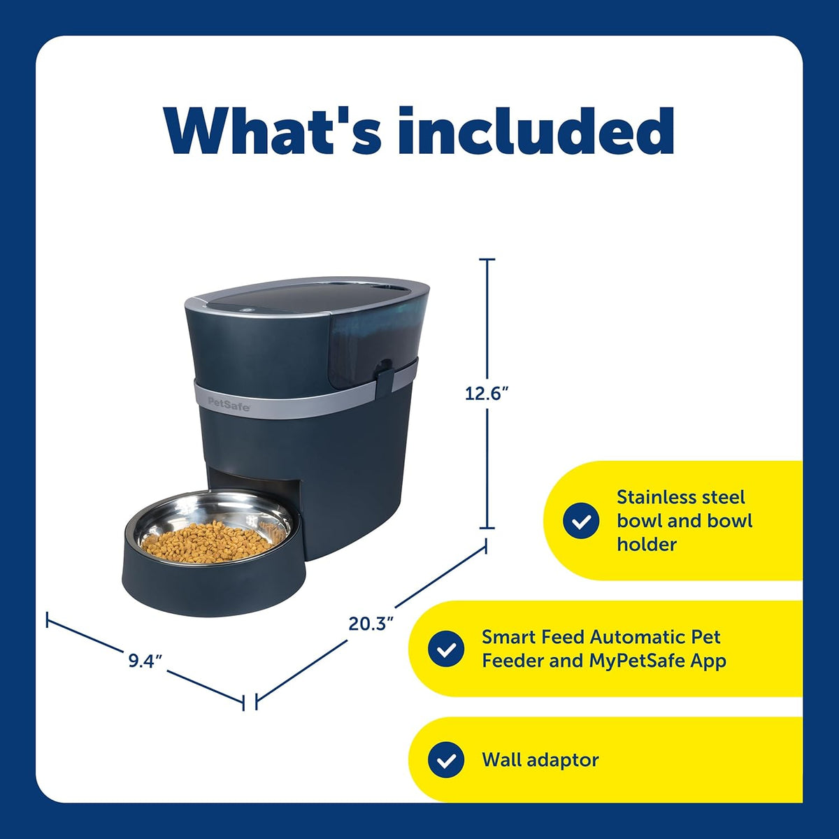 PetSafe Smart Feed Automatic Pet Feeder, 6L/24 Cup, Programmable