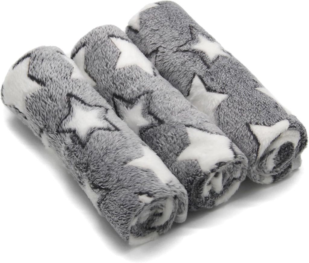 1 Pack 3 Puppy Blanket, Fleece Pet Small Dog Blanket for Puppy Cat, 23"x15"