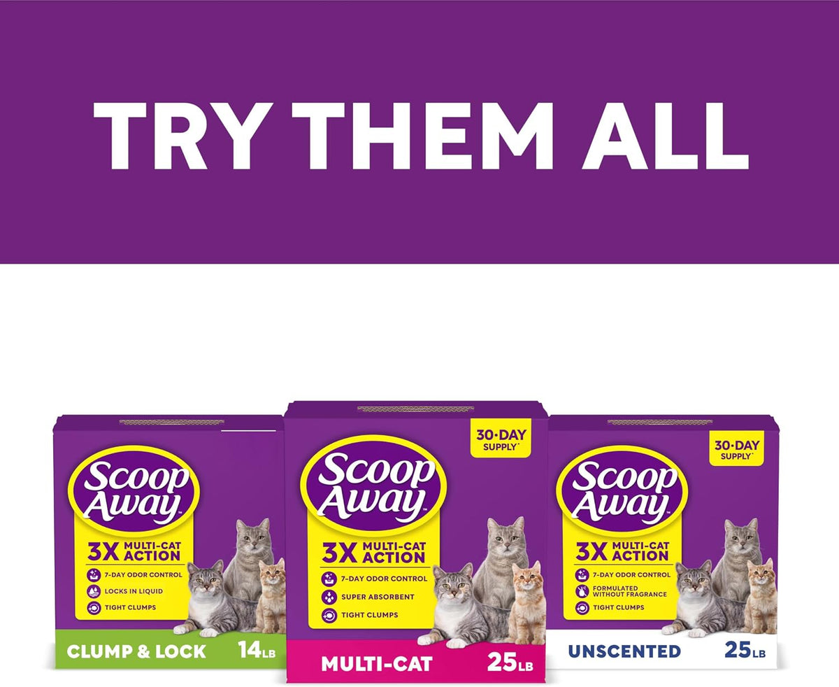 Scoop Away Advanced Multi Cat Clumping Cat Litter, 18.5lb, 2Pk